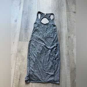 Lululemon Go For It Dress in Micro Stripe Black White Size 8